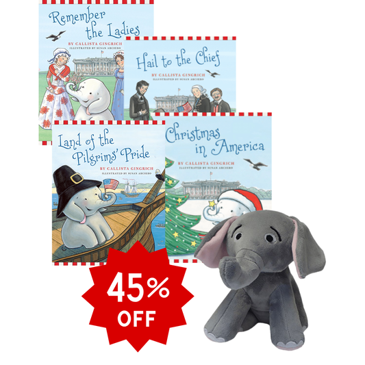 Ellis the Elephant Books with Plush Toy