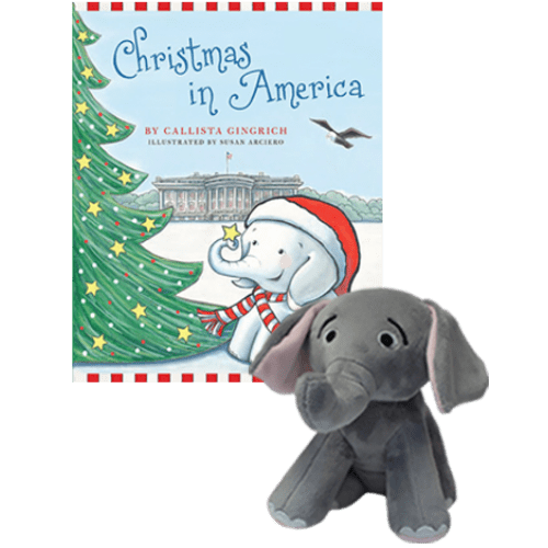 Christmas in America - Autographed Book and Plush Toy